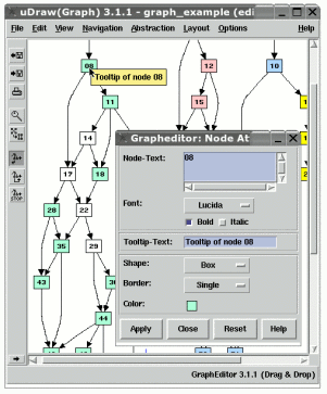 graph with tooltips