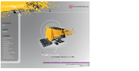 Projekttags-Webseite 2009