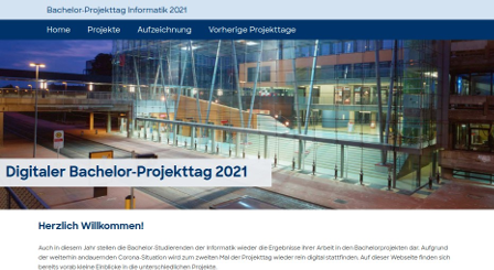 Projekttags-Webseite 2021 Bachelor